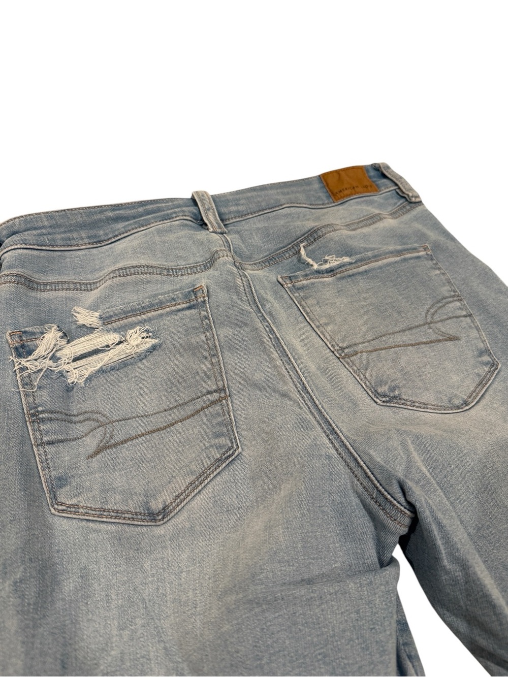 American Eagle Outfitters High Rise Skinny Jeans - Light Wash - Picture 12 of 13